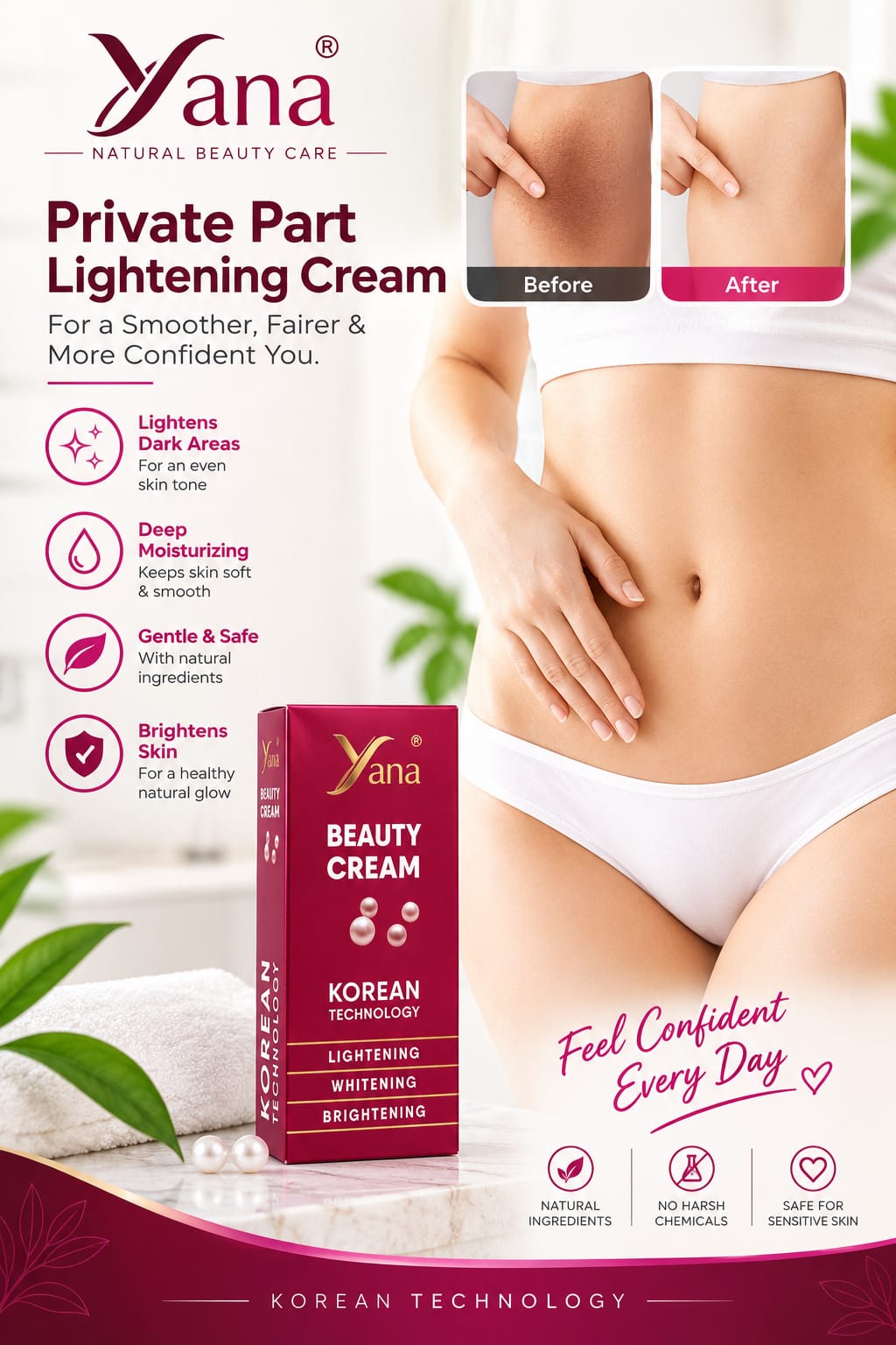 Yana Private Part Lightening Cream